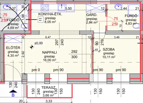 Eladó újszerű téglalakás, Hatvan 2 szoba 47 m² 39.9 M Ft